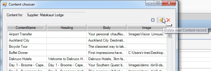 Creating New Content